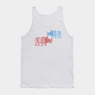 two Rhinos with disabilities are fighting Tank Top